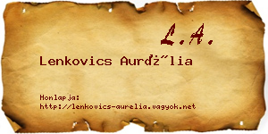 Lenkovics Aurélia névjegykártya